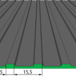 Противоскользящее напольное рулонное резиновое покрытие — Редкое рифление. 1000; 1200; 1250; 1500 Черное